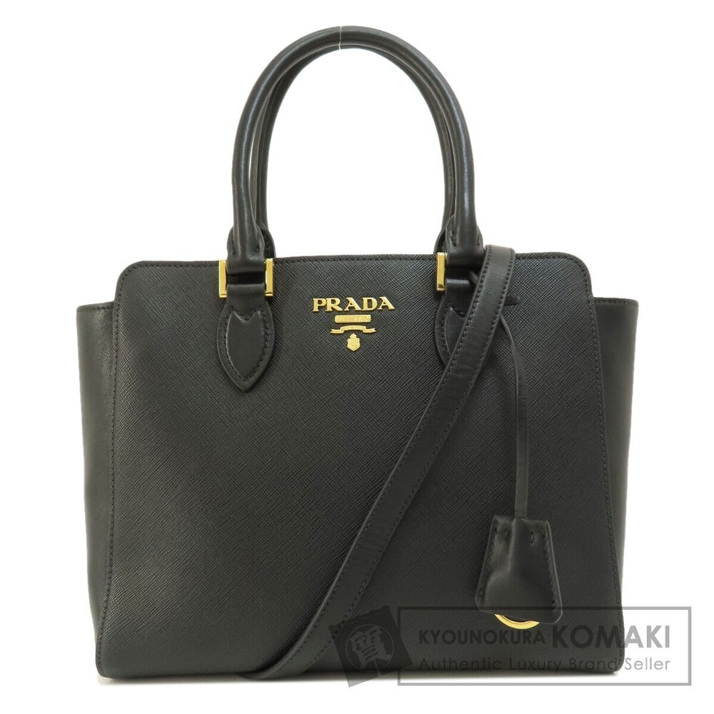 Prada Saffiano Leather Handbag black